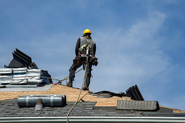 Professional Roofing technician working in Burlington, TX